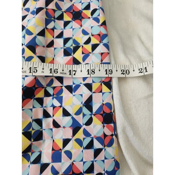 Etcetera Geometric print pencil skirt nwt sz 8 colorful Careerwear professional - Picture 11 of 12